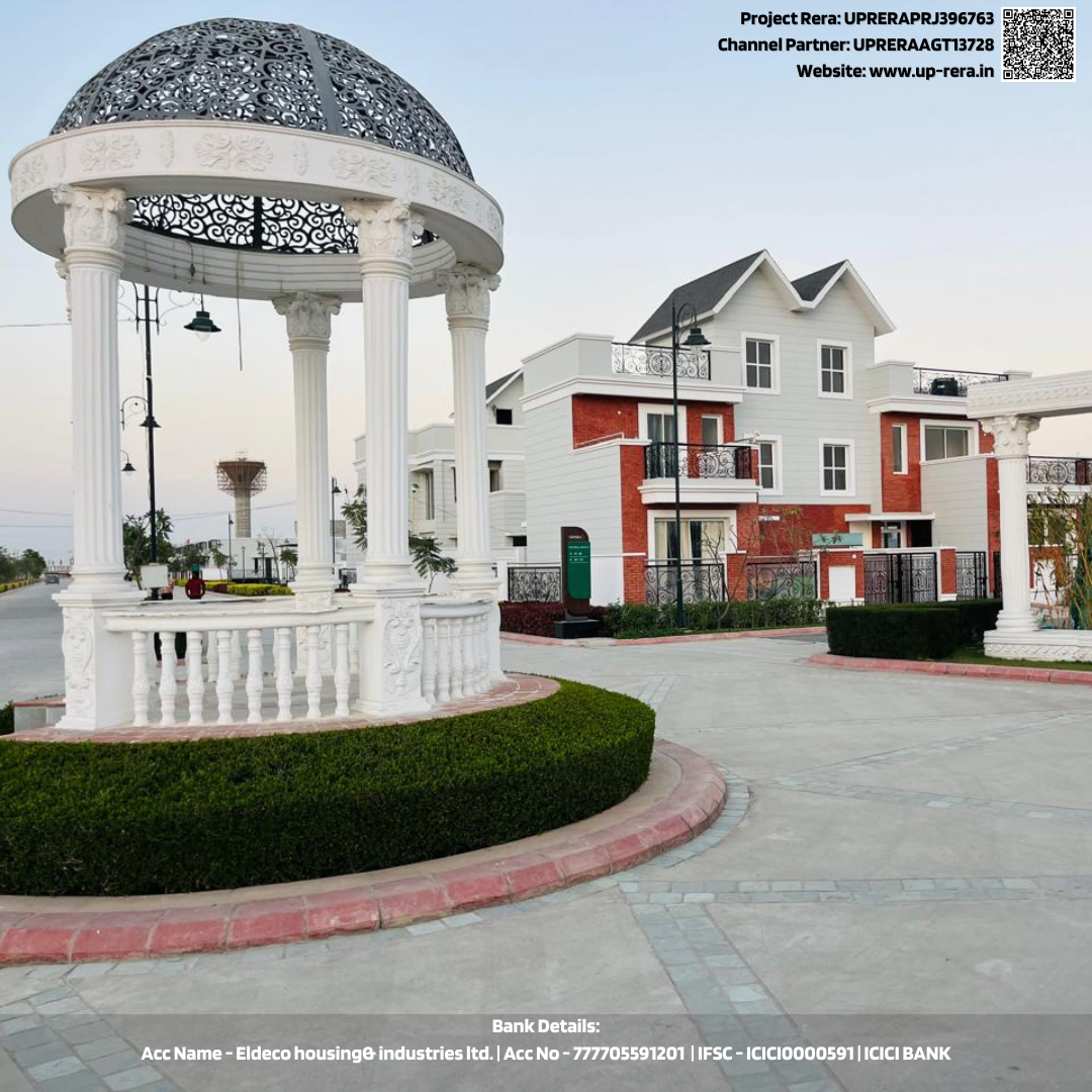 Elegant Gazebo and Residential Area